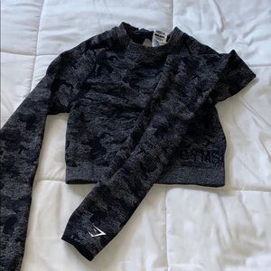 Gymshark seamless long sleeve crop top